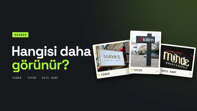 Fener ve totem ile cephe görünürlüğü