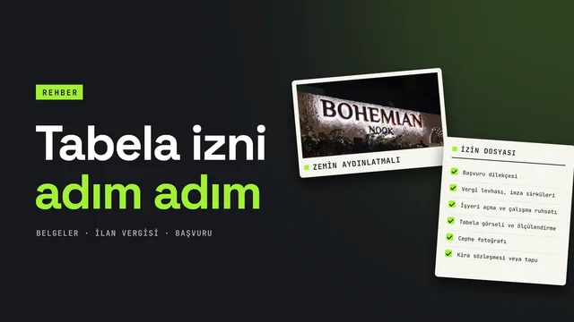 İzmir'de tabela izni ve ruhsat süreci